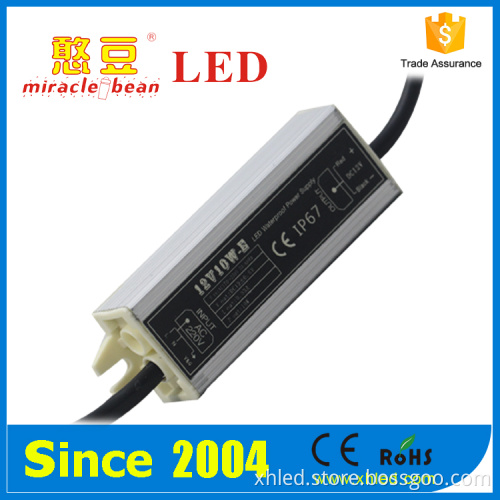 IP67 hight efficiency waterproof Dc12V/24V 10W LED driver